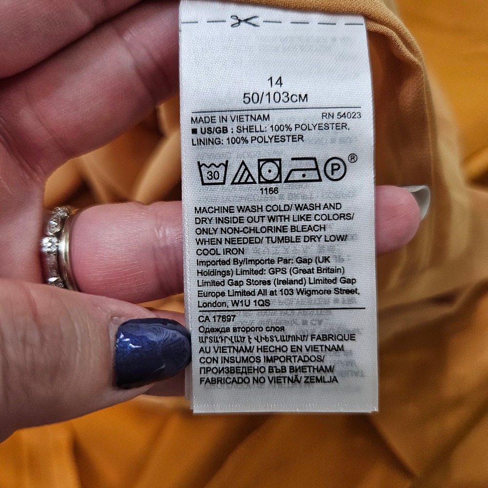 Banana Republic Gold Midi Dress - Picture 11 of 12